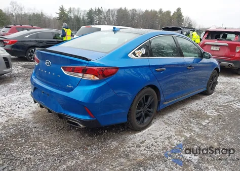 2018 Hyundai Sonata Sport из США, поврежденный, VIN 5NPE34AF3JH669598